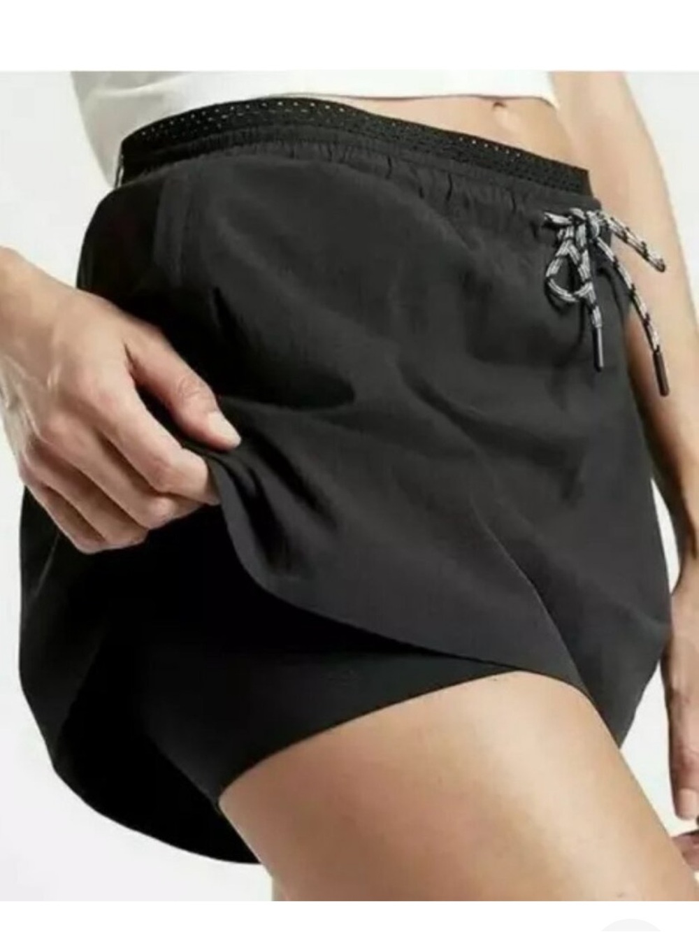 Athleta Black Women's Crest Skort with Drawstring size 6